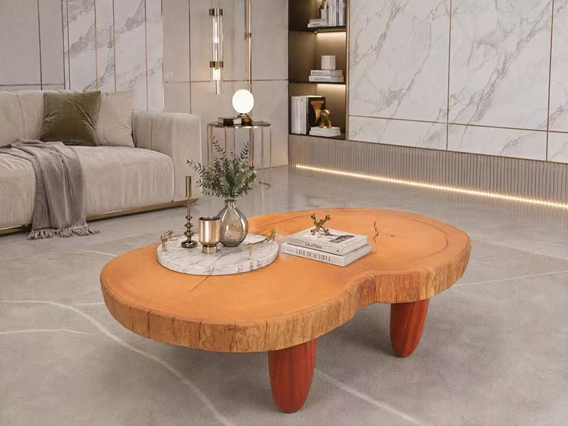 solid wood coffee table